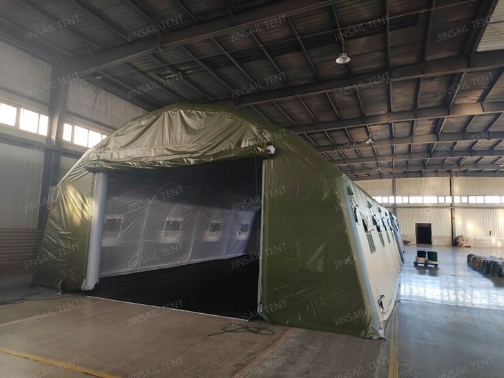 Large inflatable military tent 4 season
