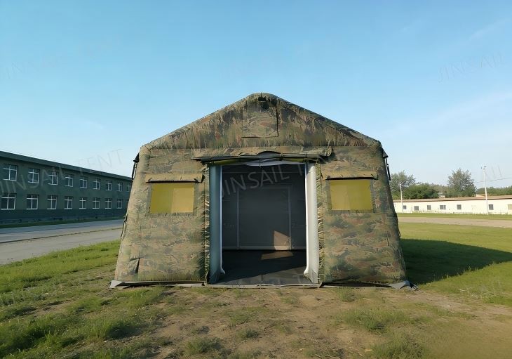 Military Inflatable Tent – 20㎡ Camouflage Shelter for Barracks, Storage & Command