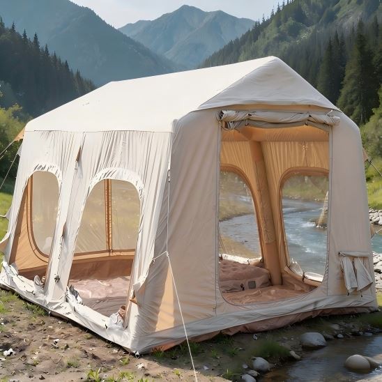 Canvas Camping Tent – Inflatable Type, T/C Fabric