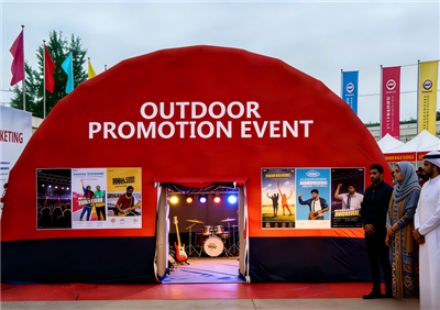 Lều bơm hơi dành cho sự kiện – Mái che hình vòm-cho các hoạt động ngoài trời