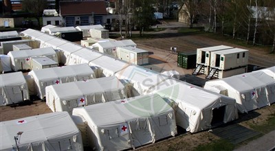 Lều bơm hơi áp suất cao y tế màu trắng-