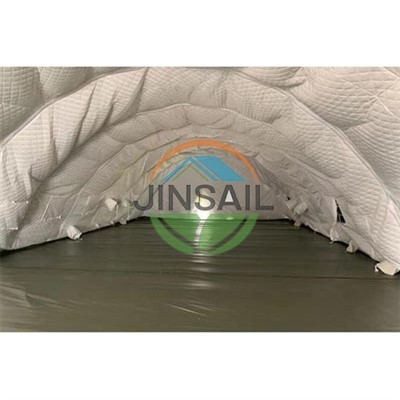 Vụ nổ quân sự - bằng chứng lều bơm hơi