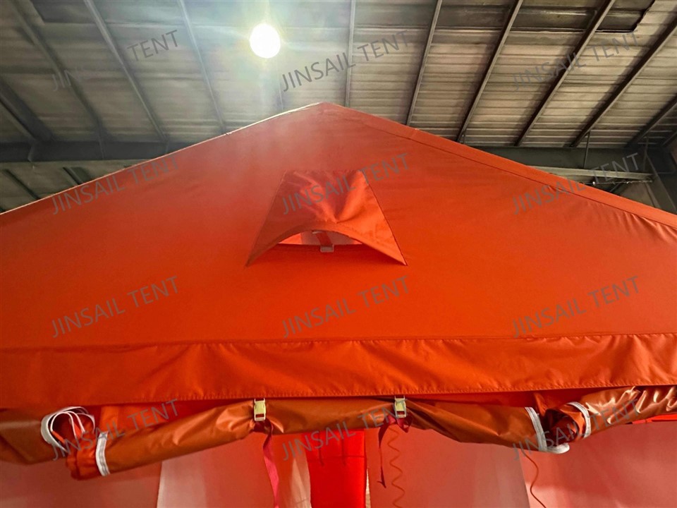 Three-partition Decontamination Tent