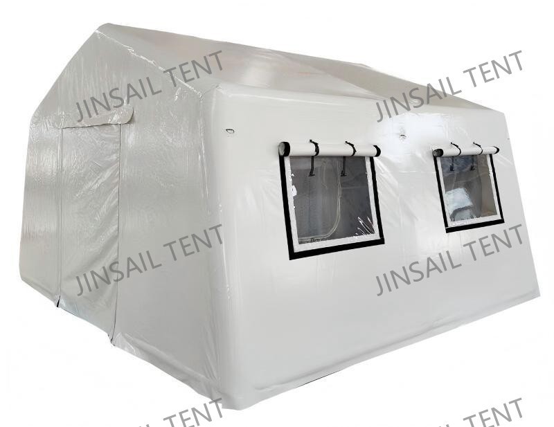 White Low-Pressure Inflatable Tent factory